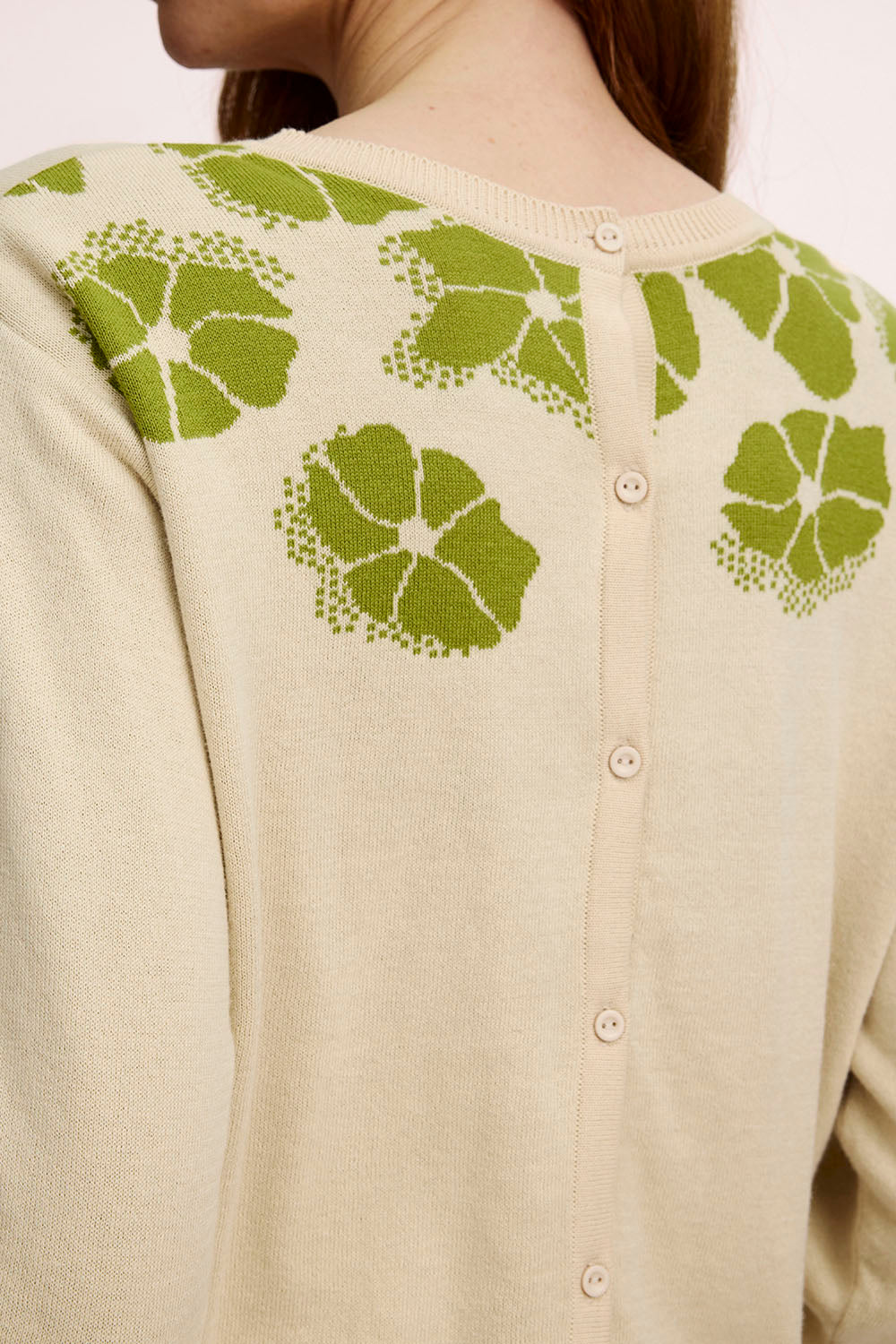 Loose jacquard jumper