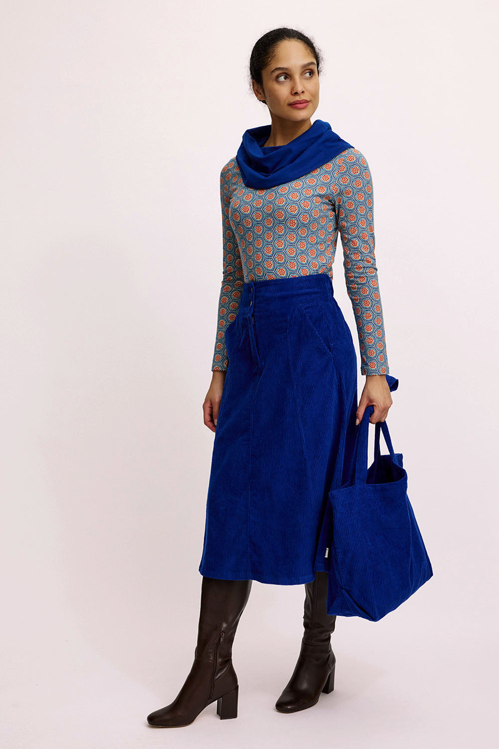 Corduroy skirt made from organic cotton
