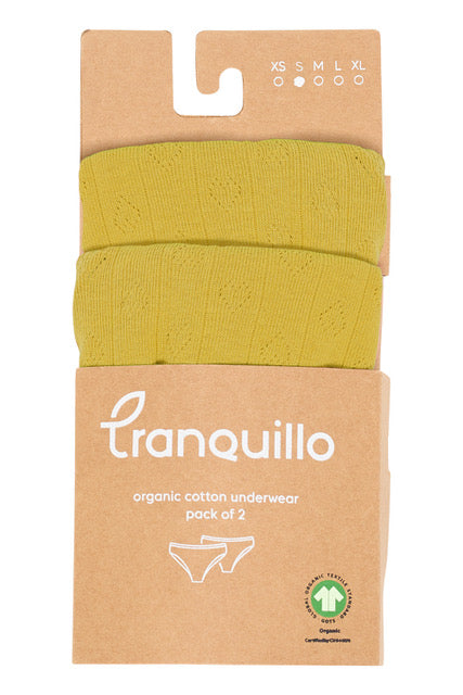 Set of 2 organic cotton jersey briefs Puaa