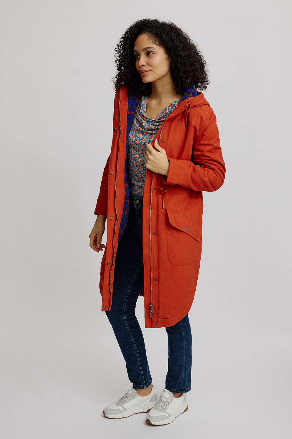 Lined parka made of organic cotton