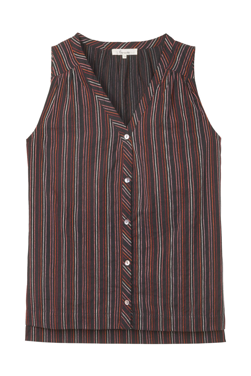 Bluse in Leinenoptik