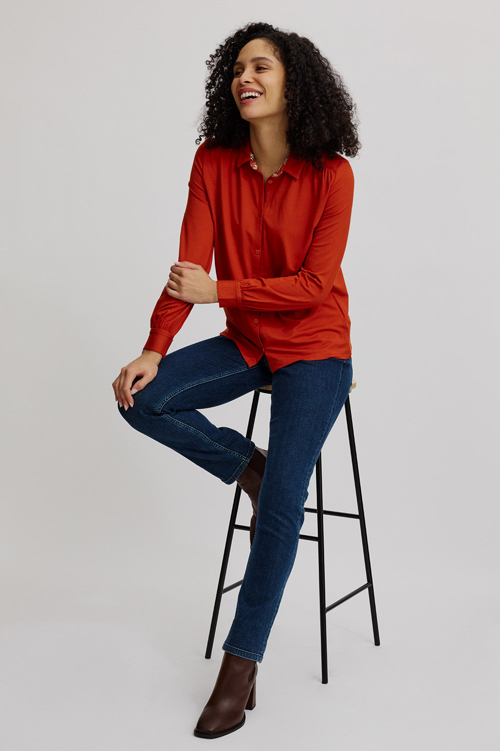 Bluse aus EcoVero™ Viskose