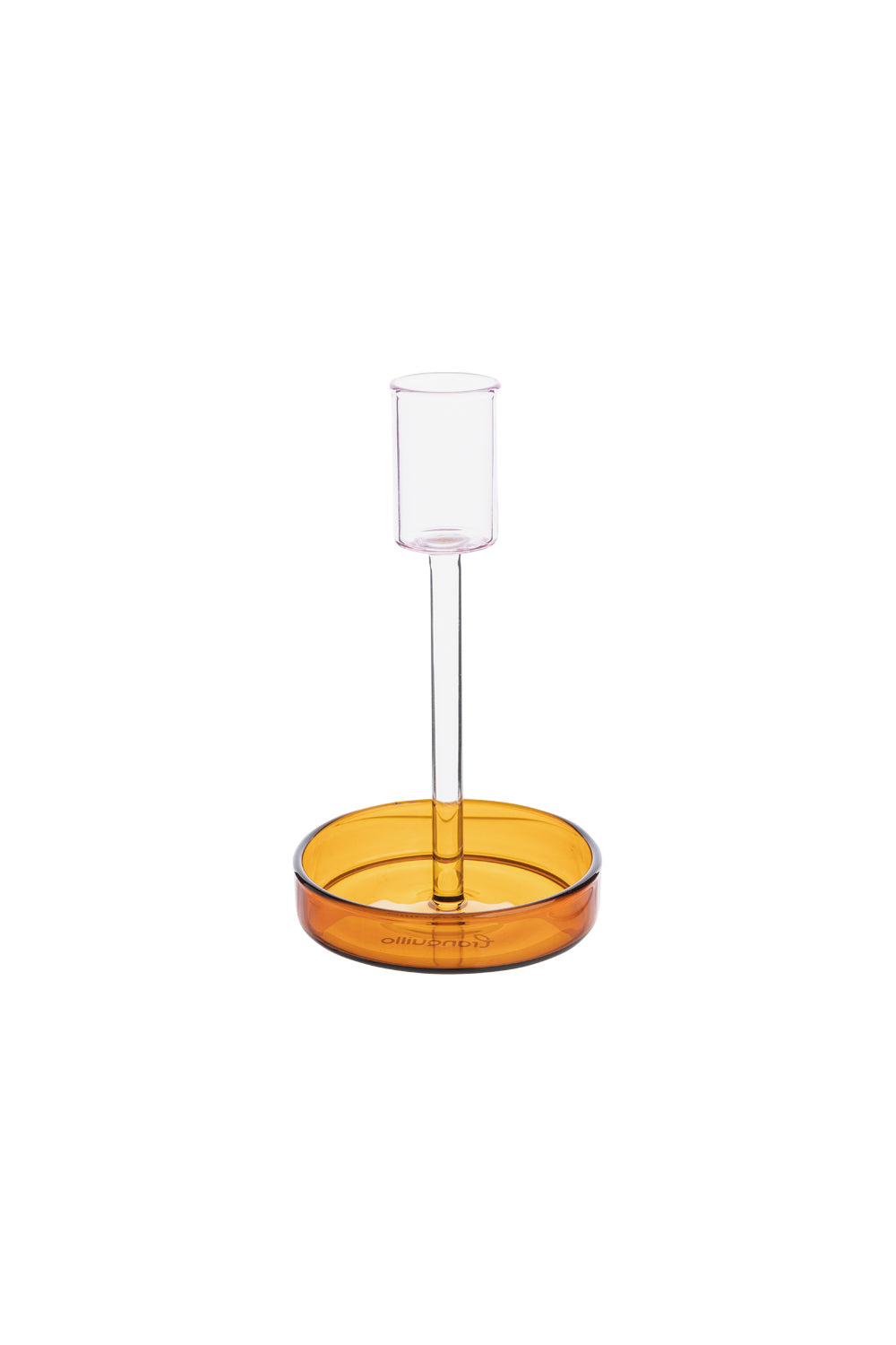 Kerzenhalter RAIINBOW Orange – Borosilikatglas