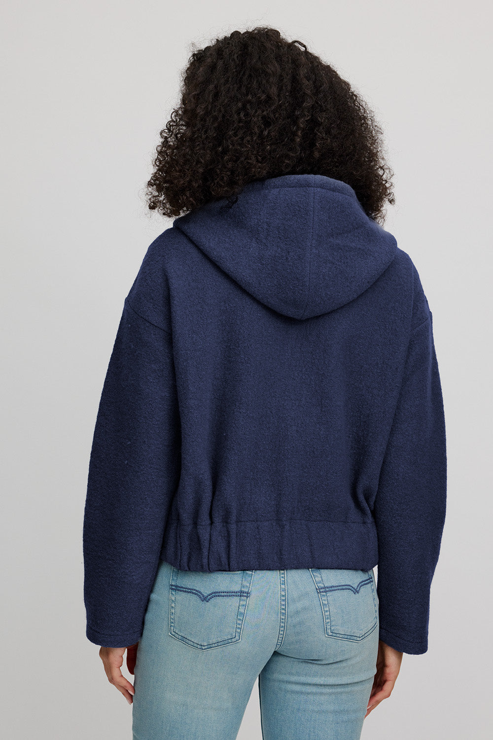 Cosy jacket made from milled wool