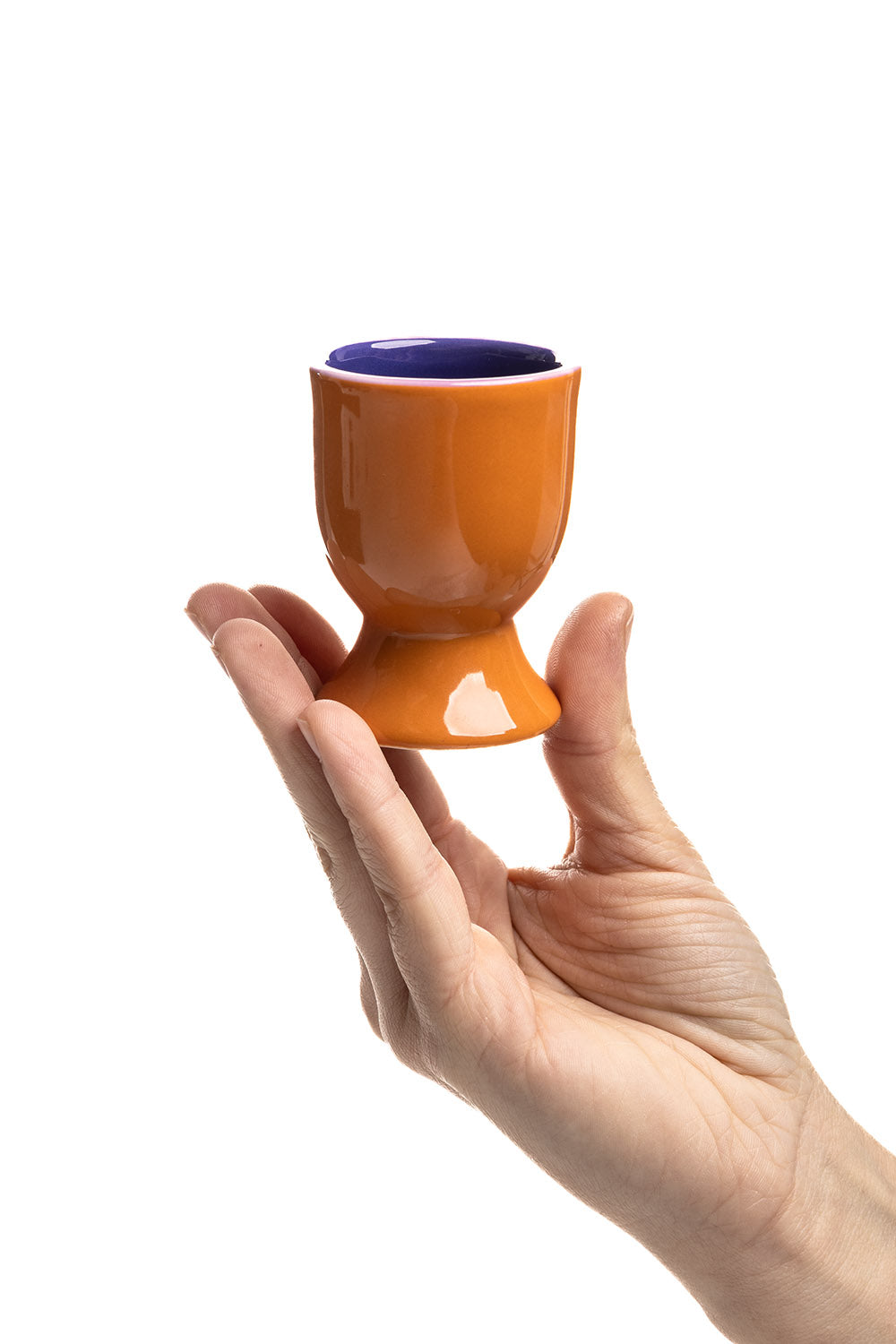 Eierbecher COLOURI Orange, Detailansicht