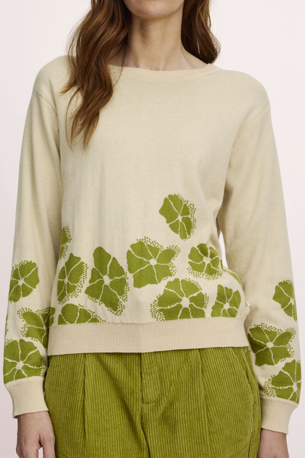 Loose jacquard jumper