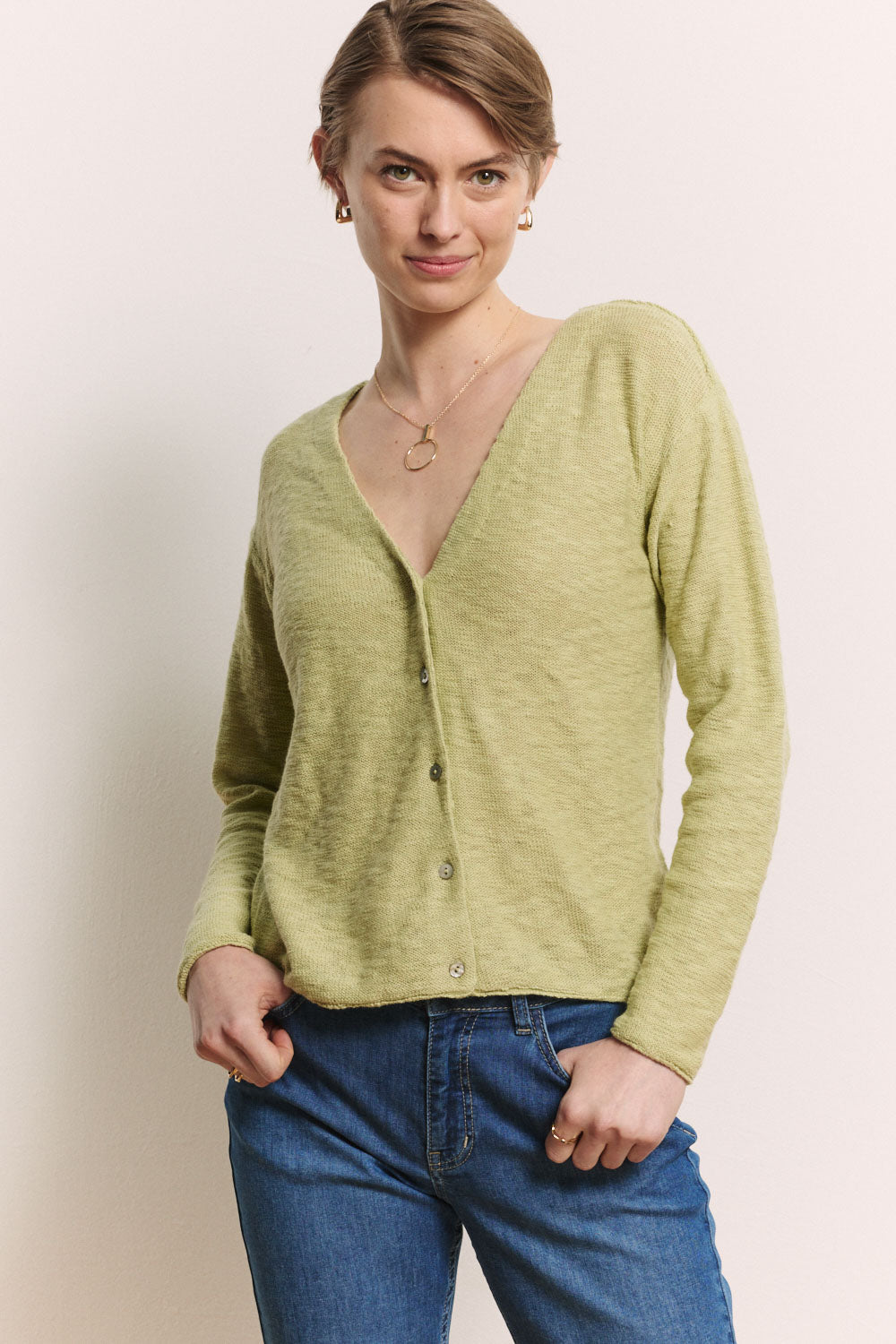 Strickjacke Ronjaa aus Bio-Baumwolle