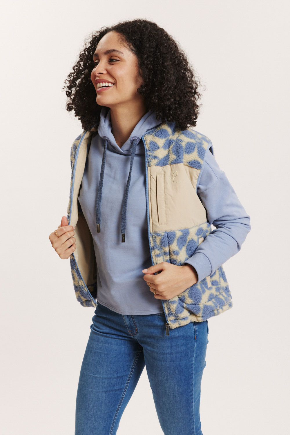 Image Teddyfleece-Weste Galaa mit recyceltem Polyester_1