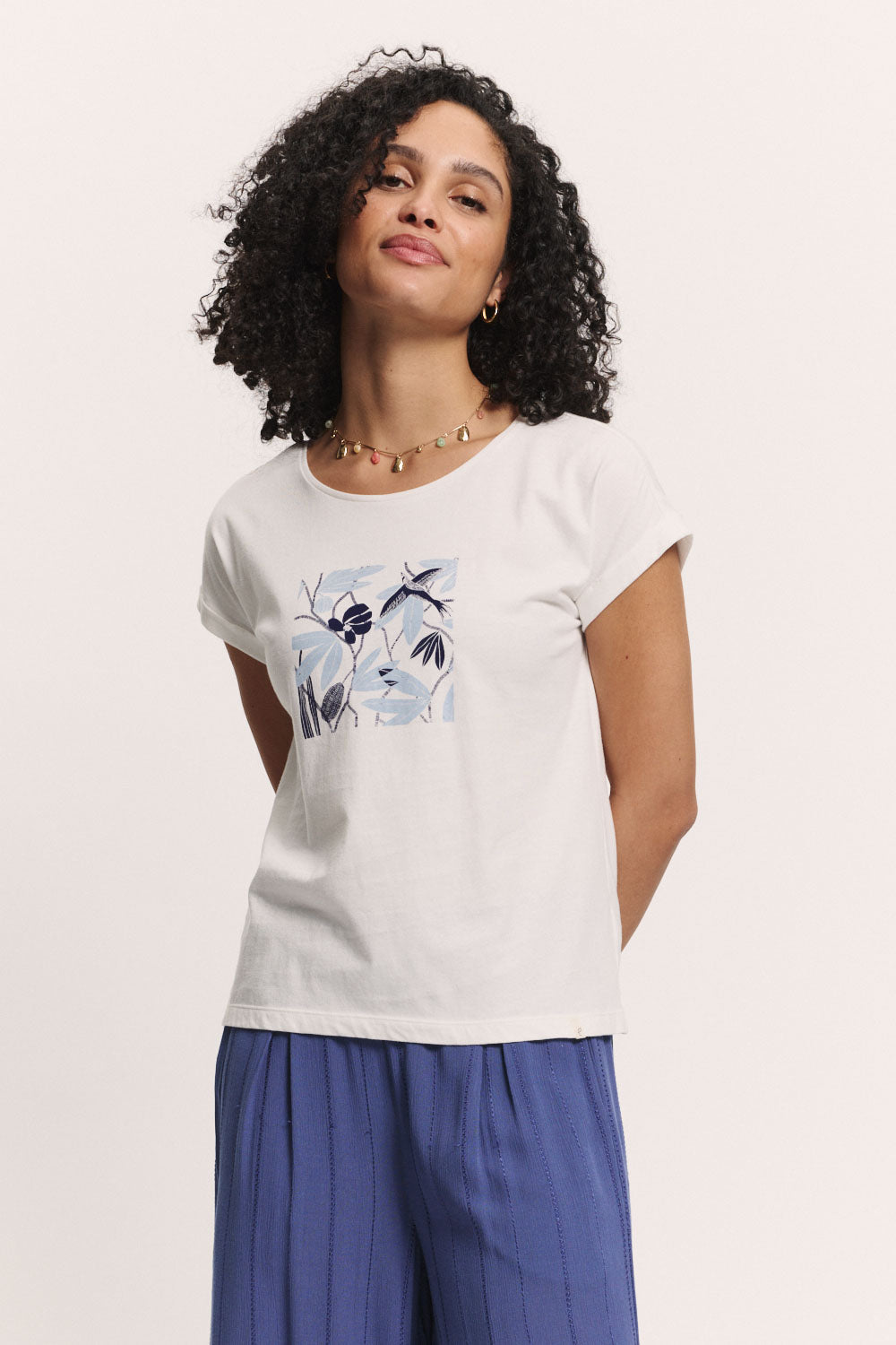 Set of 2 organic cotton jersey shirt Miiaa