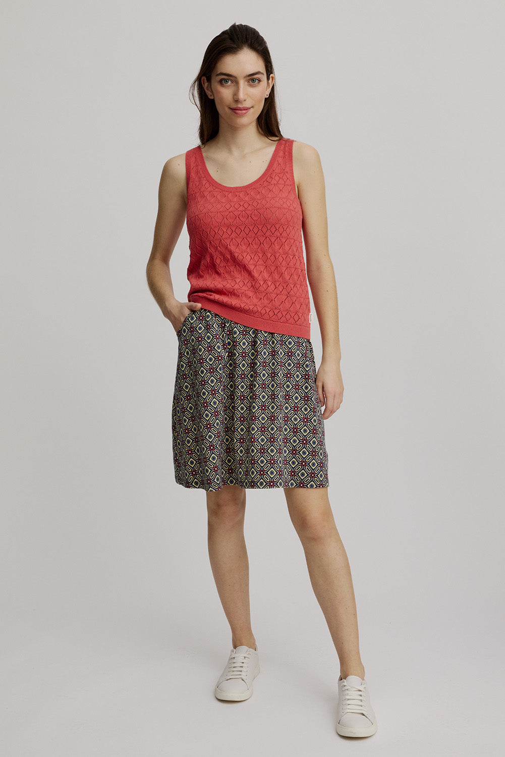 Ajour knitted top