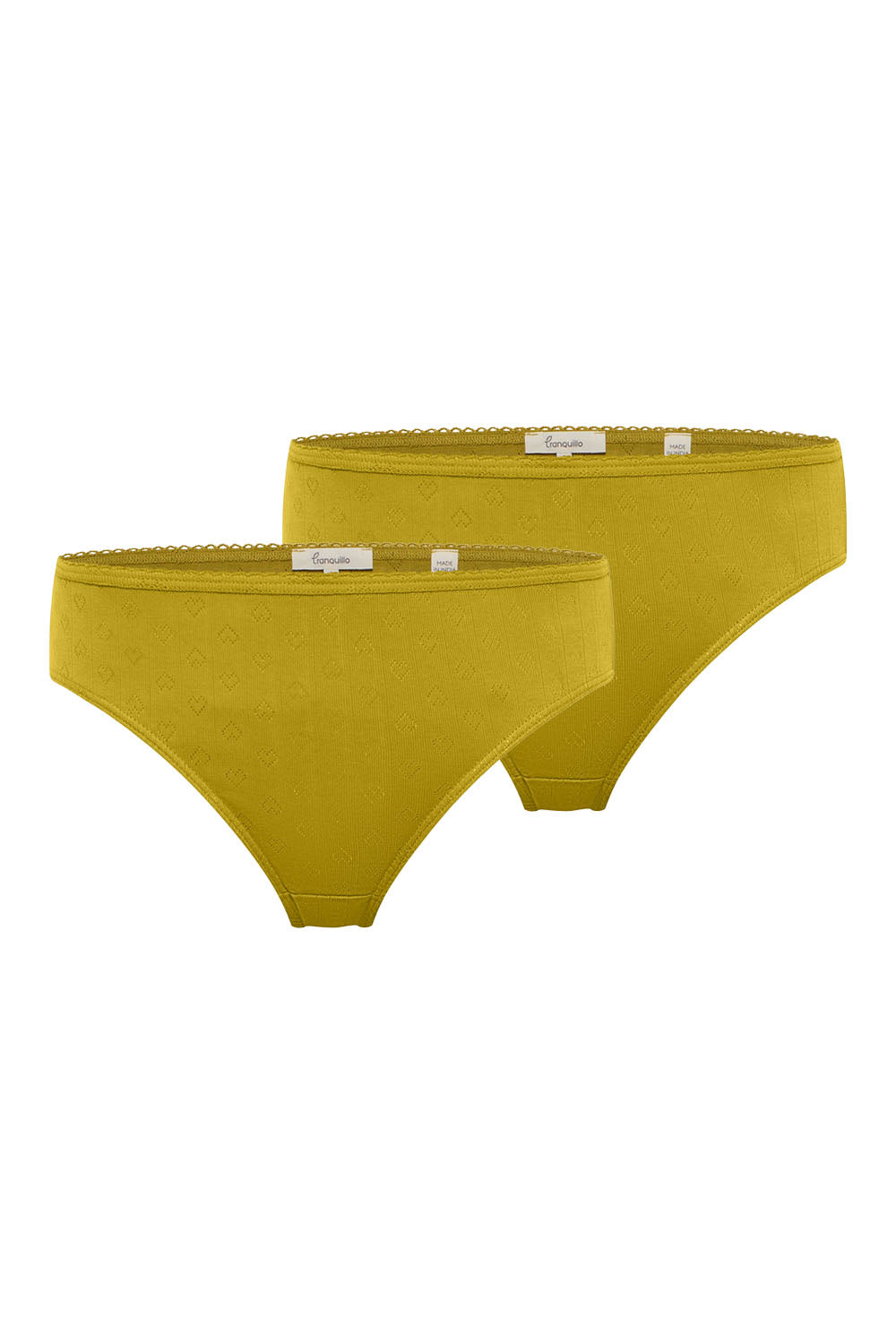 Set of 2 organic cotton jersey briefs Puaa