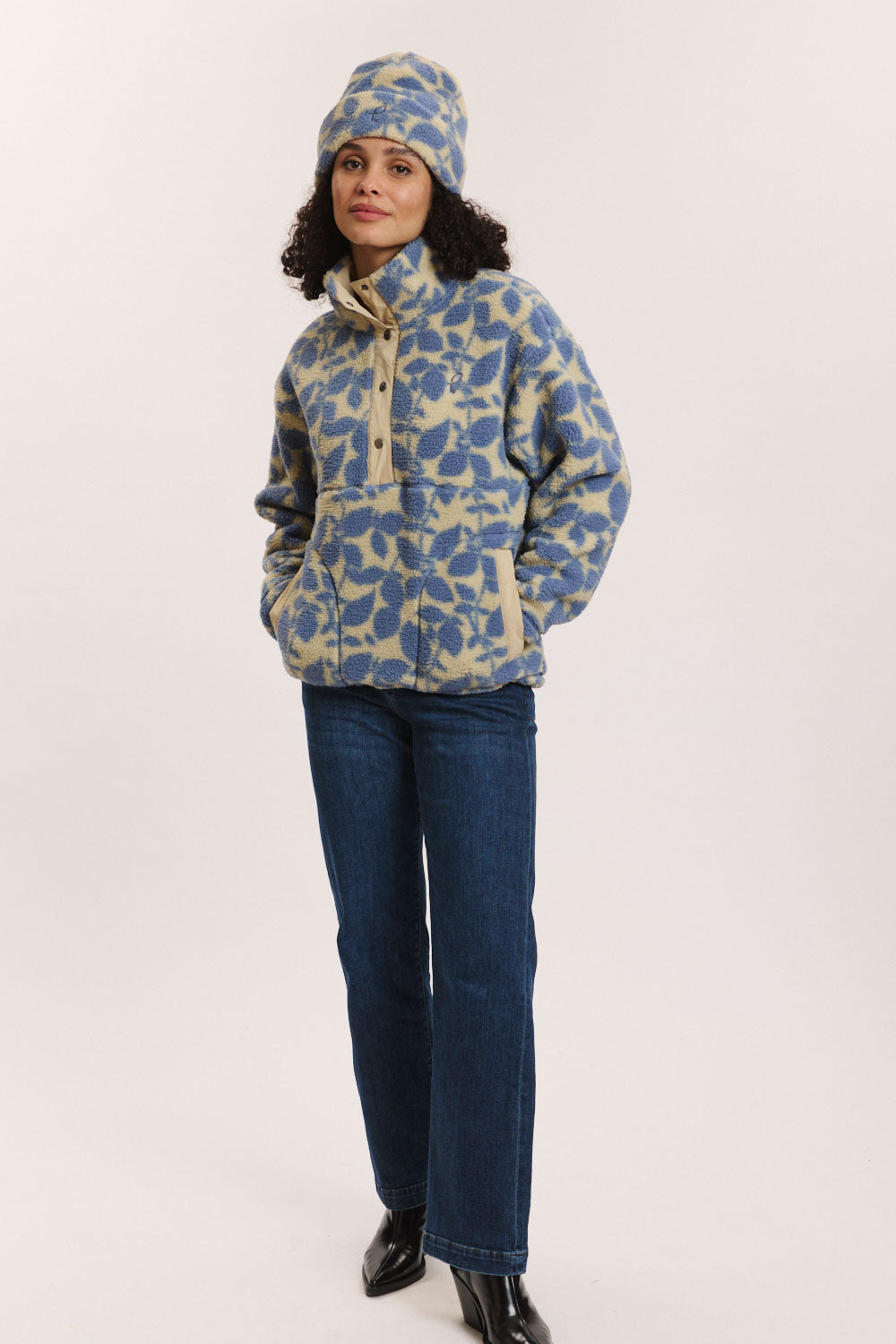 Image Fleece-Schlupfjacke Jorgaa mit recyceltem Polyester_4
