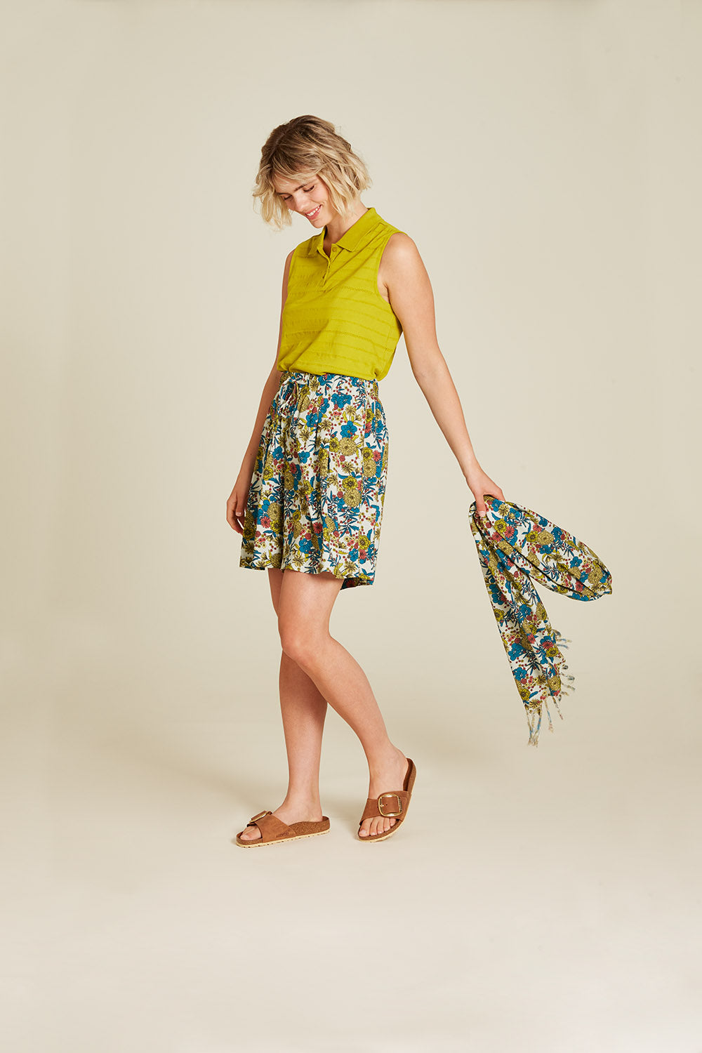 Ajour jersey blouse