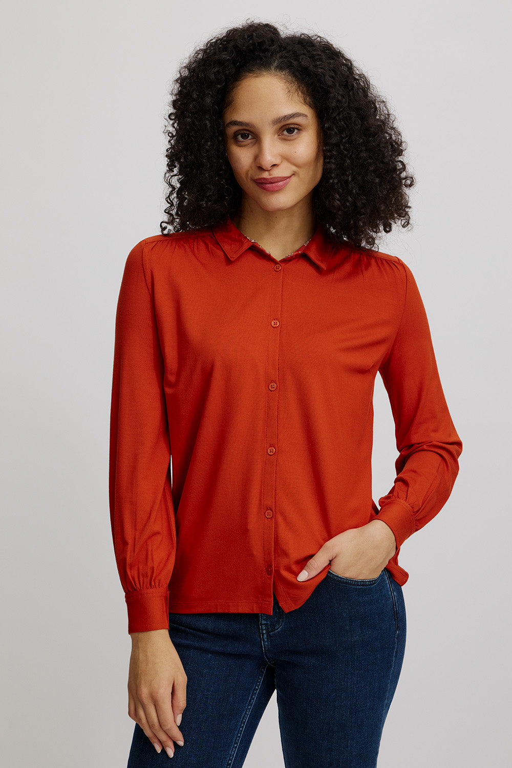 Bluse aus EcoVero™ Viskose