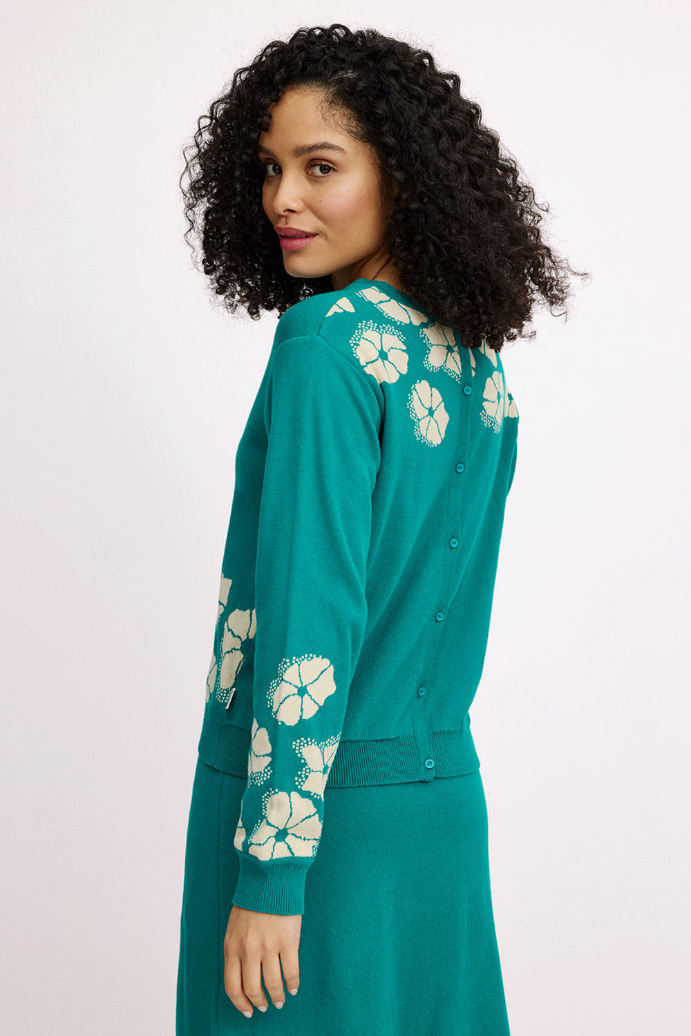 Loose jacquard jumper
