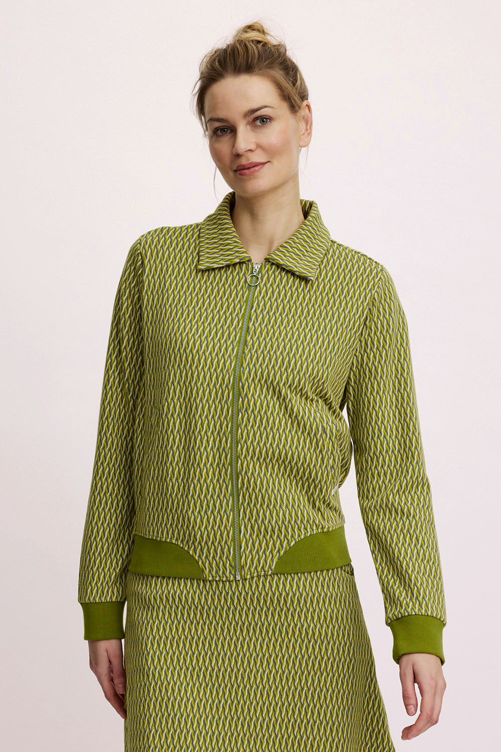 Gestrickte Jacke im Retro-Look
