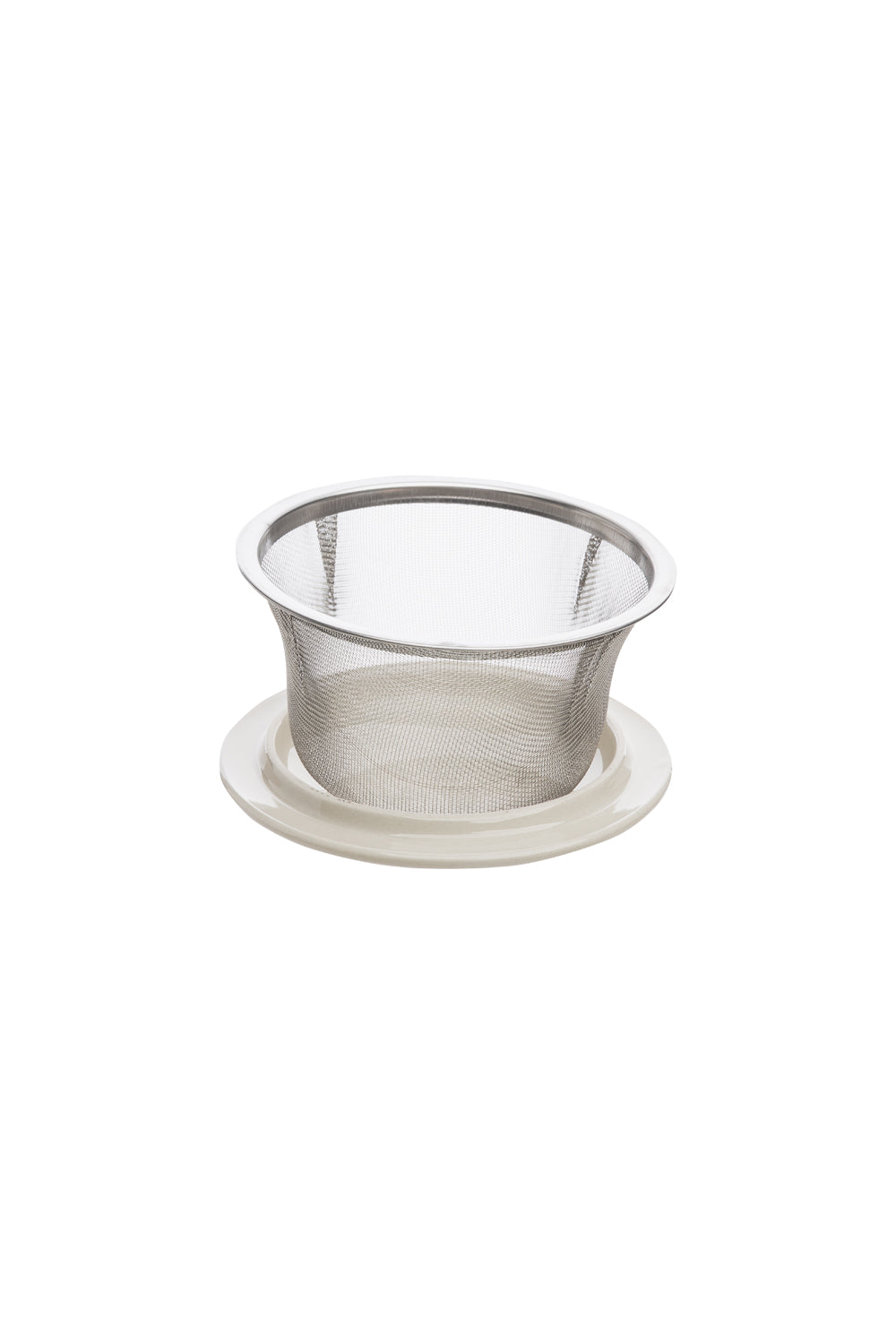 Tasse mit Teesieb RETROFLORIA, handgestempelt