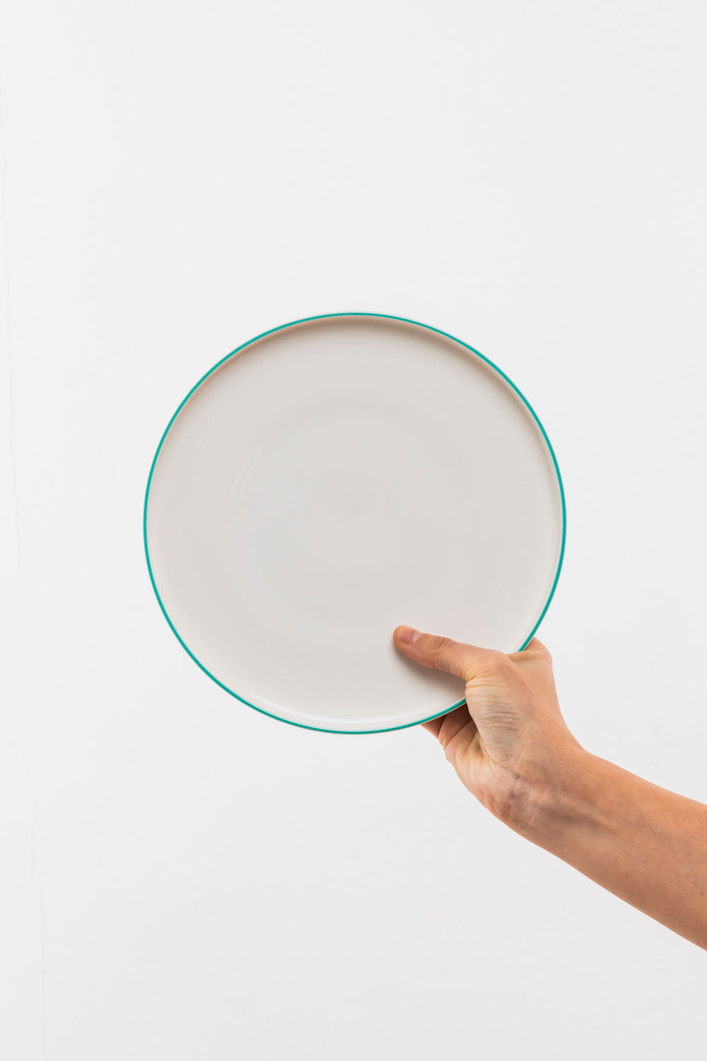 Plate TINTED GRACE aqua