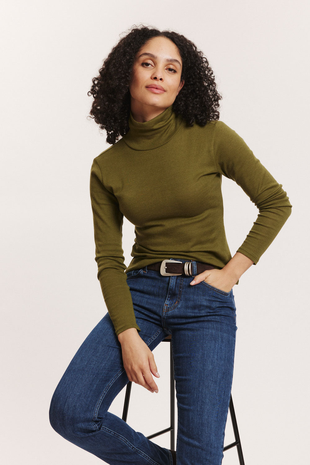 Longsleeve Marryy aus Wolle-Baumwolle-Jersey