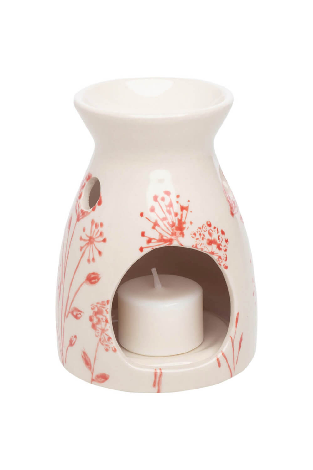 Aroma oil lamp FLORAL red