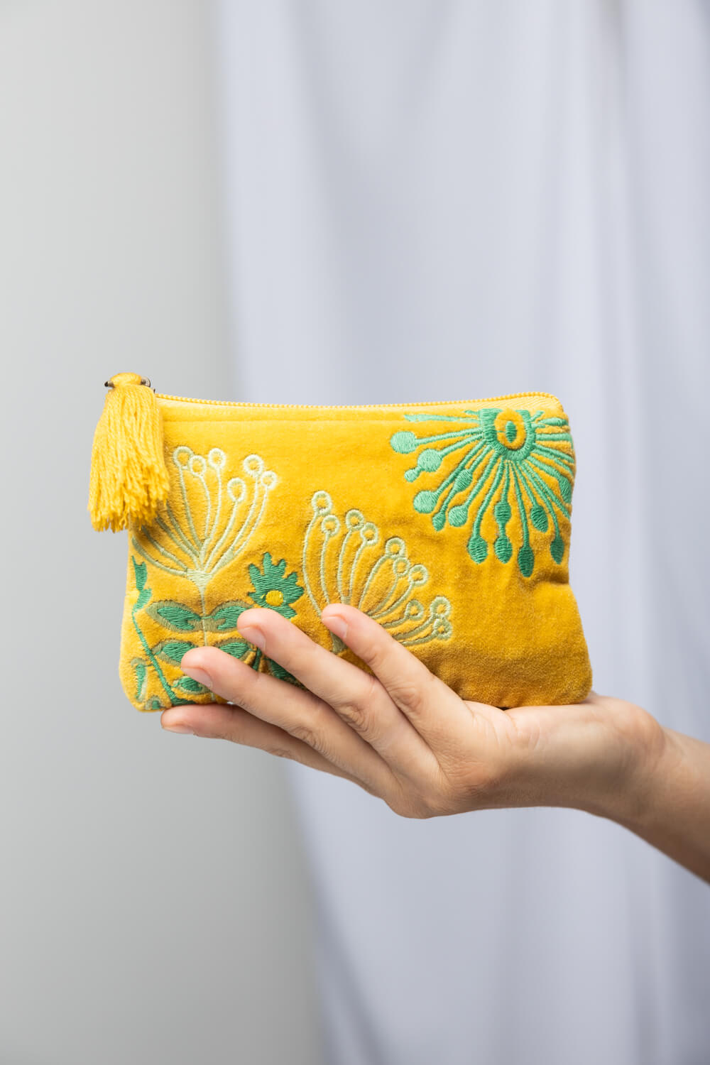 Velvet bag FLOWER