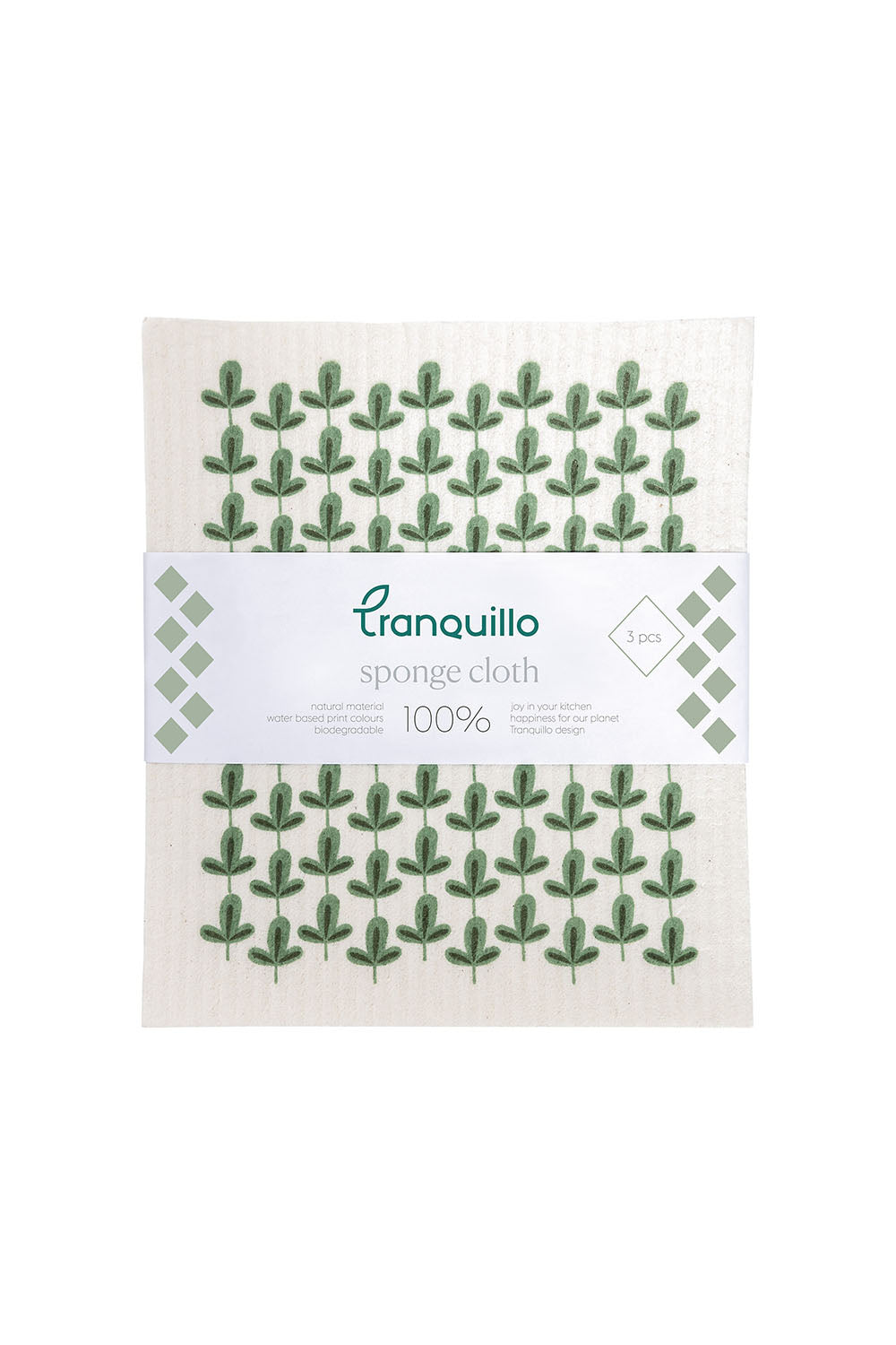 Sponge cloth LEAVES Set of 3