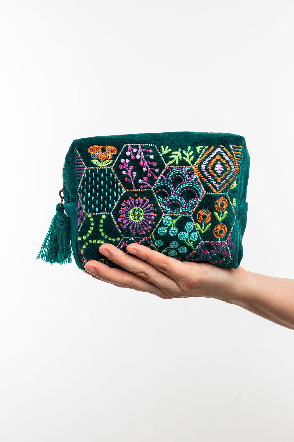 Kosmetiktasche VELVET BLOOM ART