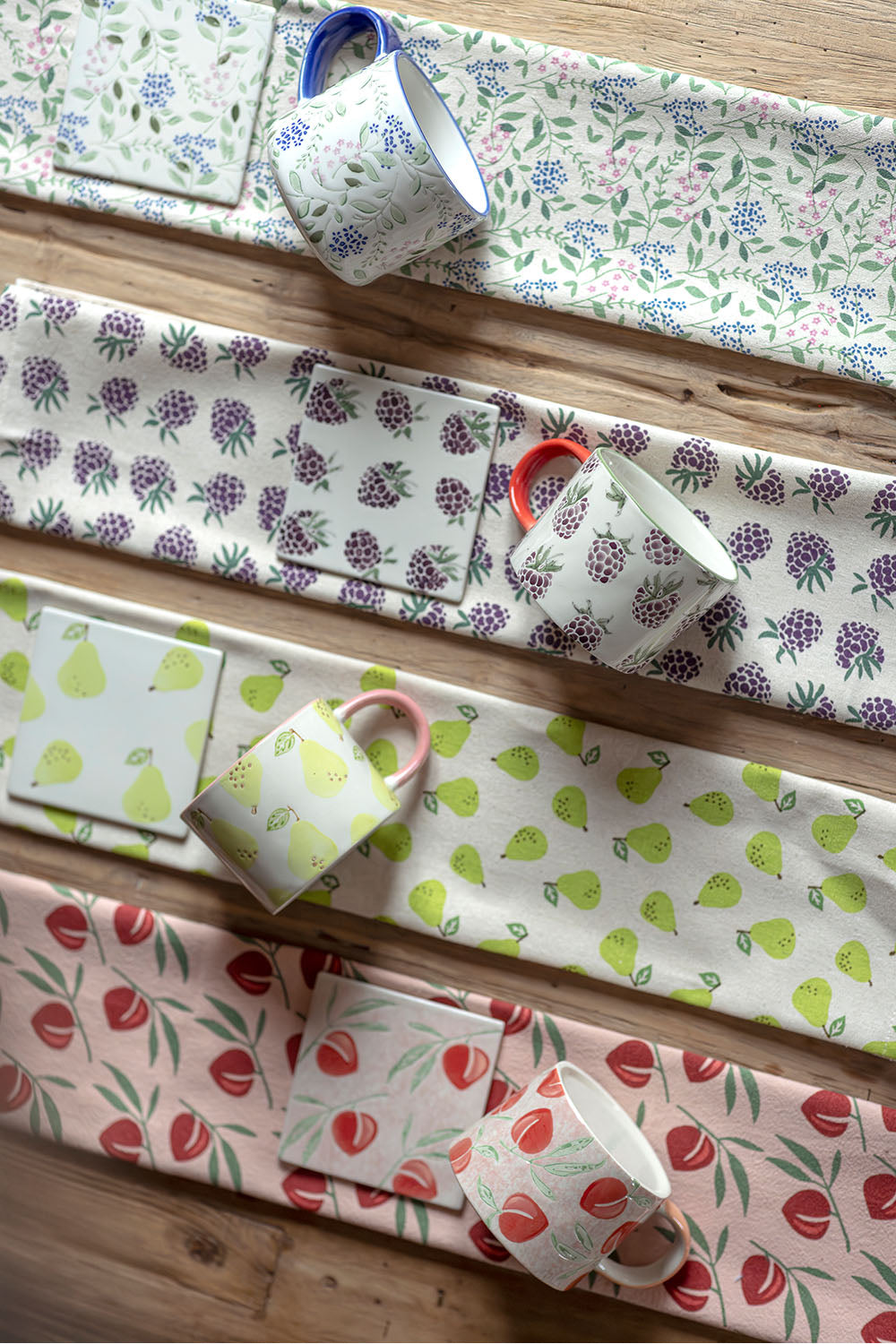 Tasse VINTAGE GARDEN red