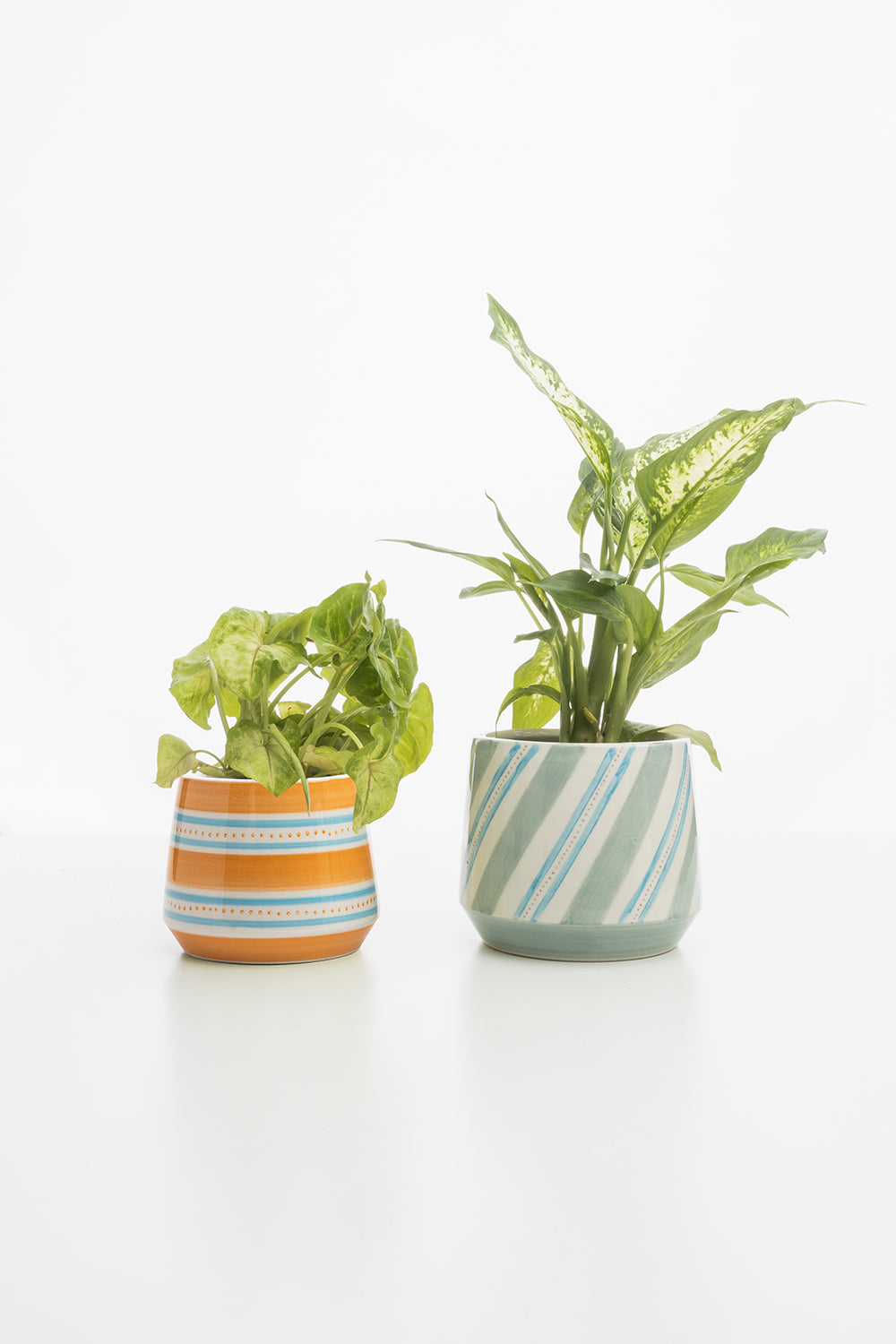 Flower pot ORANGE AQUARELL