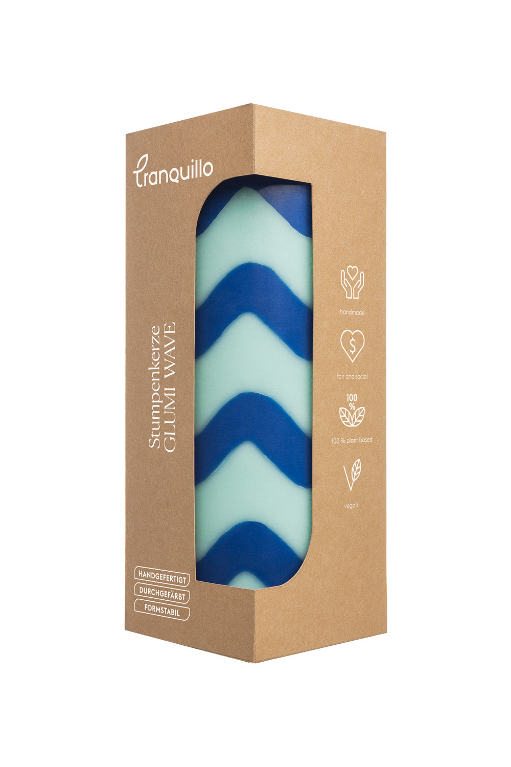 Pillar Candle GLUMI WAVE