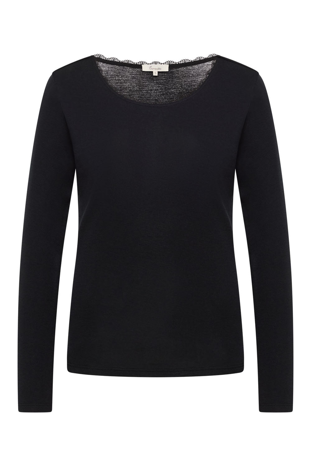 Longsleeve Noemiee aus Wolle-Baumwolle-Jersey