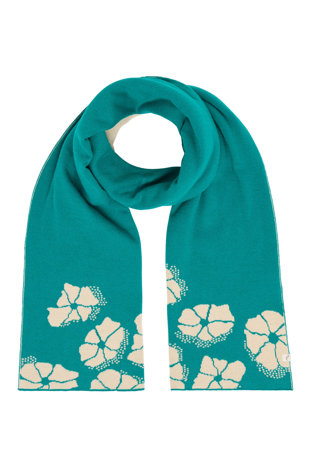 Soft knitted scarf