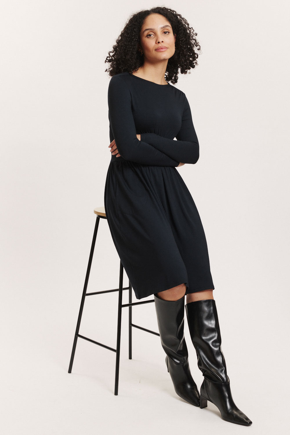 Image Jersey-Kleid Moonii aus Biobaumwolle_1
