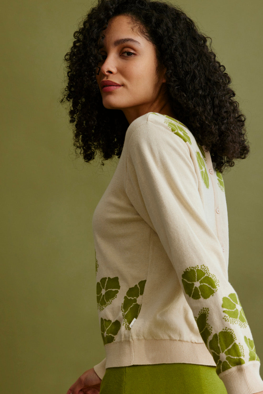 Loose jacquard jumper