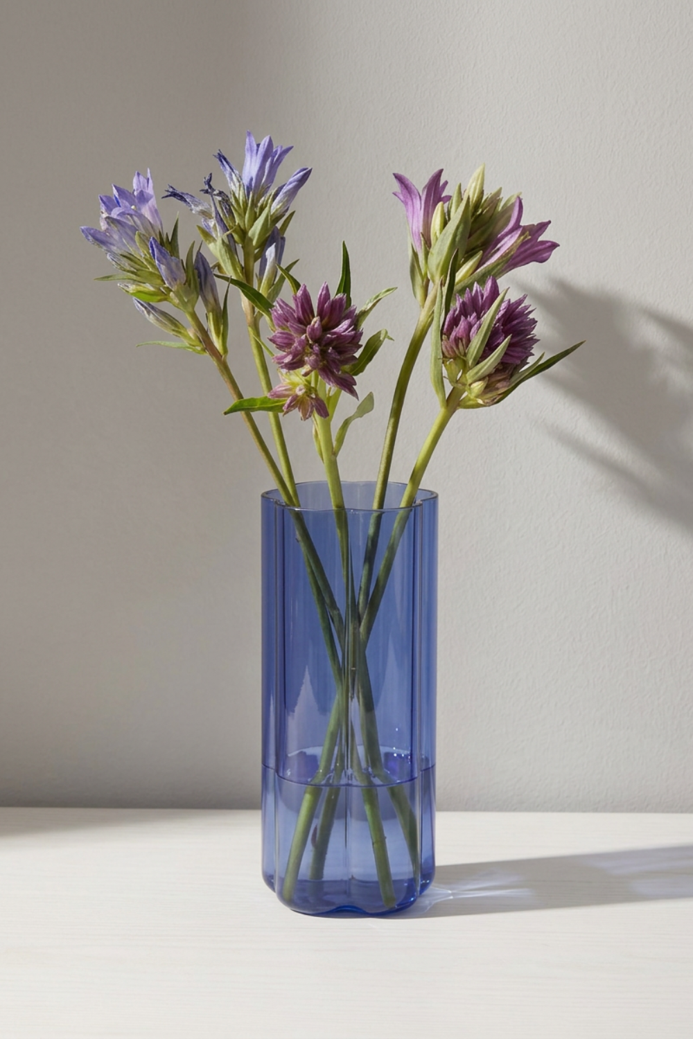 Vase RAIINBOW groß Blau – Borosilikatglas