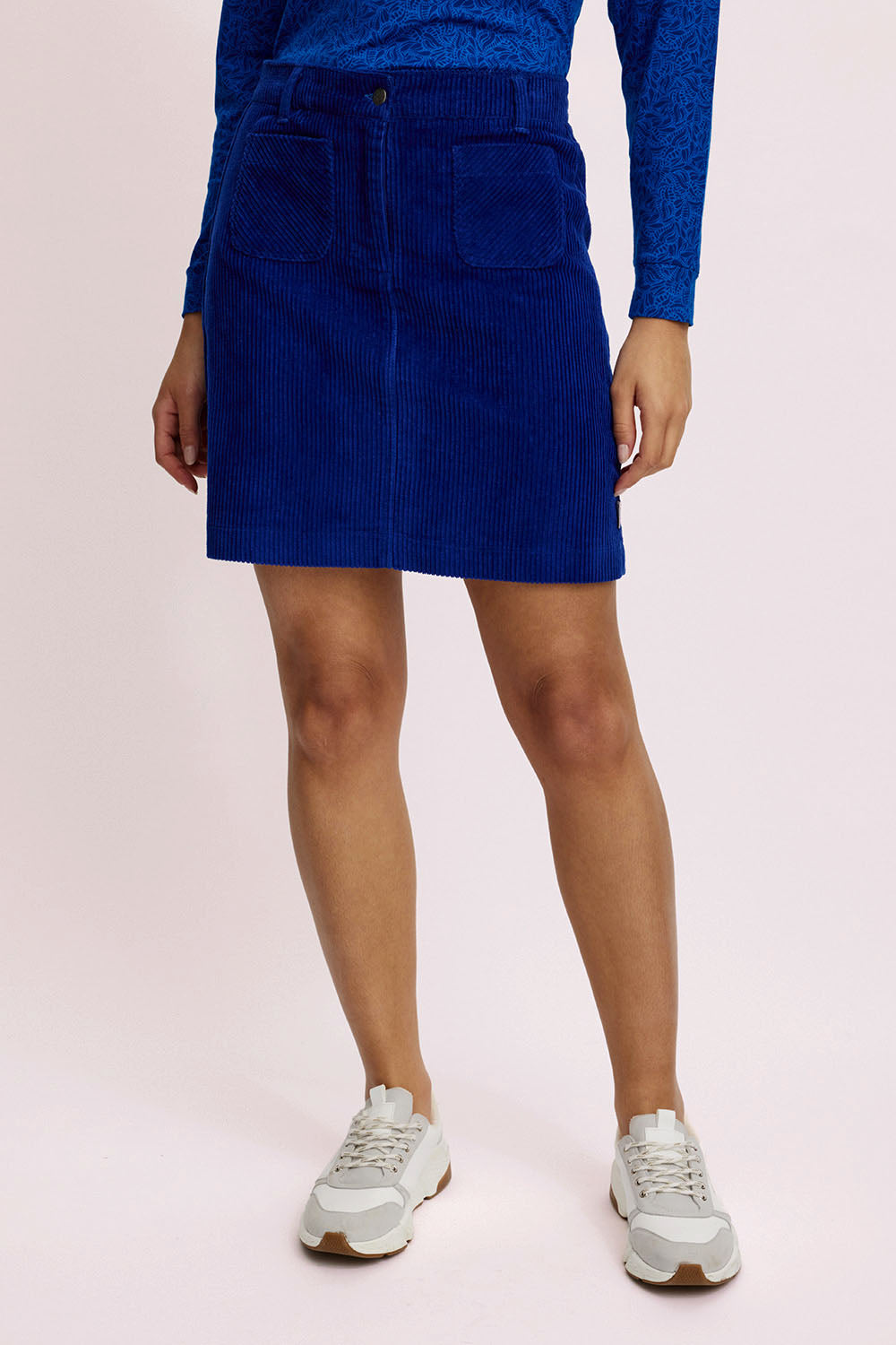 Corduroy mini skirt