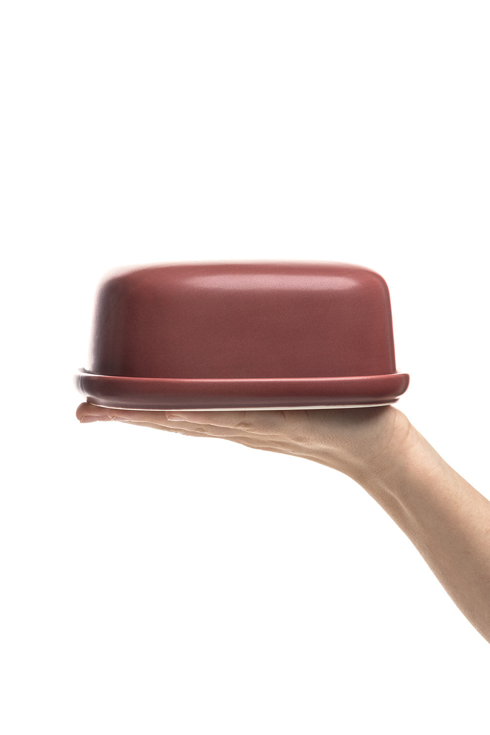 Butterdose VALLORA Rot – Steinzeug