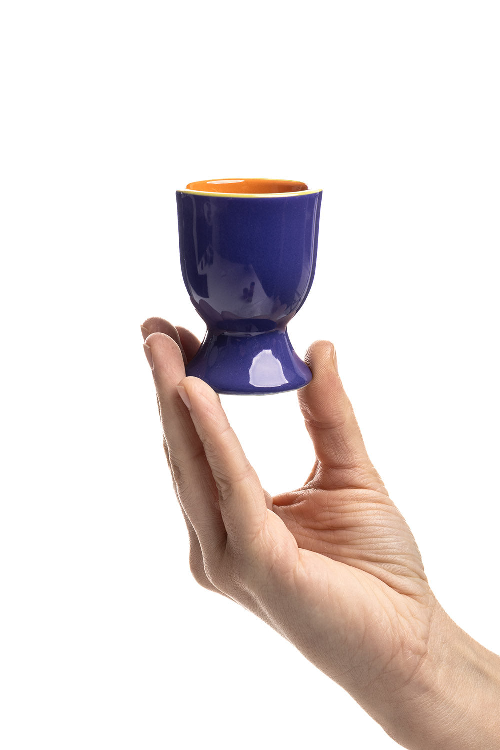 Eierbecher COLOURI Blau, Detailansicht