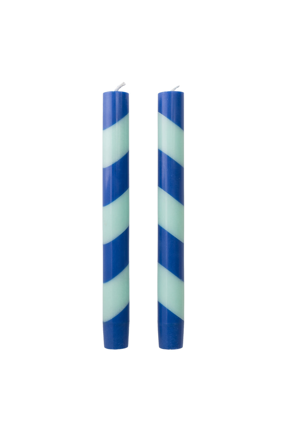 Handgearbeitete Stabkerzen GLUMI TWIST 2er-Set, 20 cm