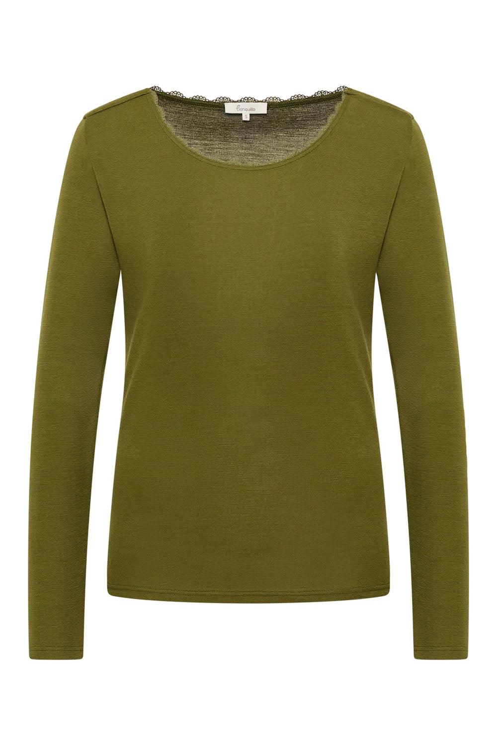 Longsleeve Noemiee aus Wolle-Baumwolle-Jersey
