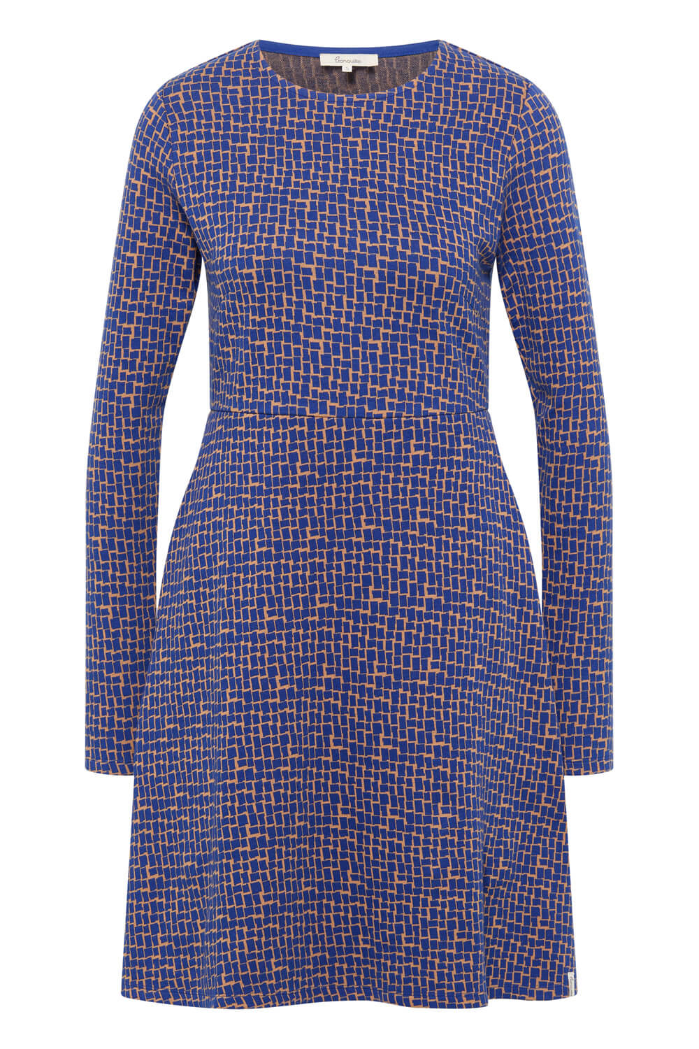 Knitted swing dress with a retro look