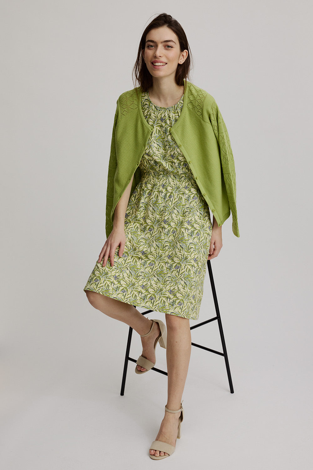 Jersey-Kleid bedruckt