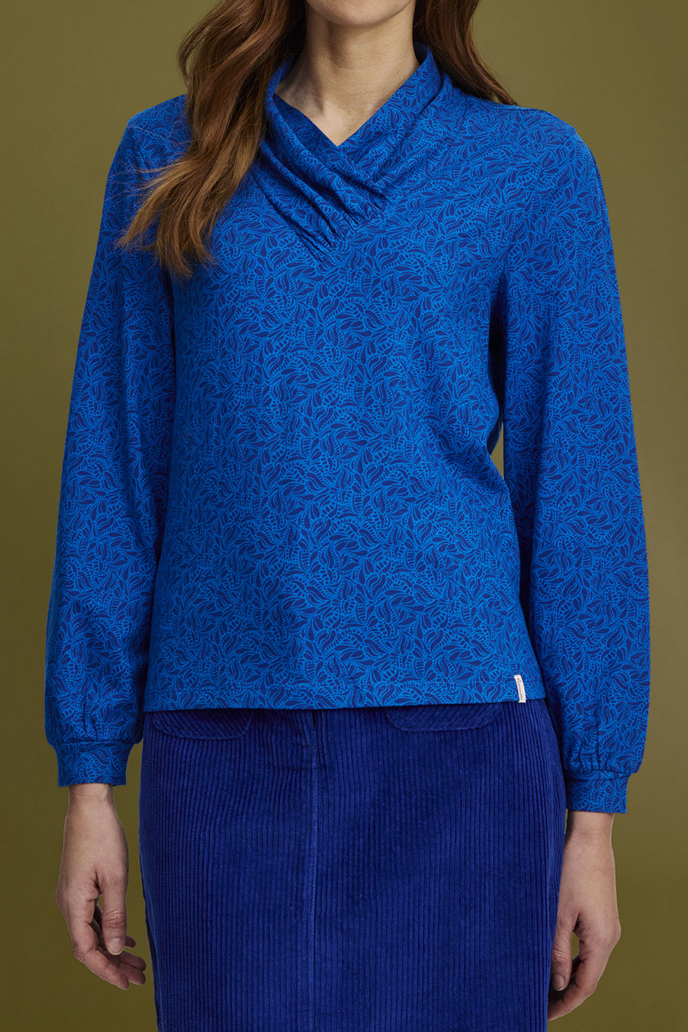 Jersey shirt with collar