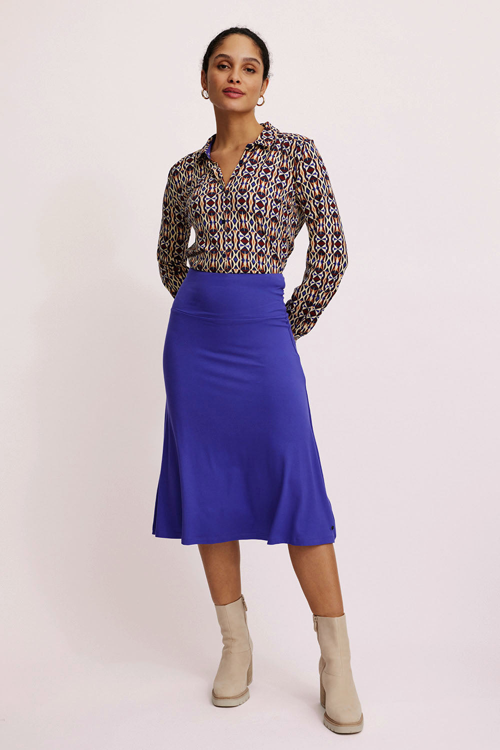 Midi skirt in EcoVero™ viscose
