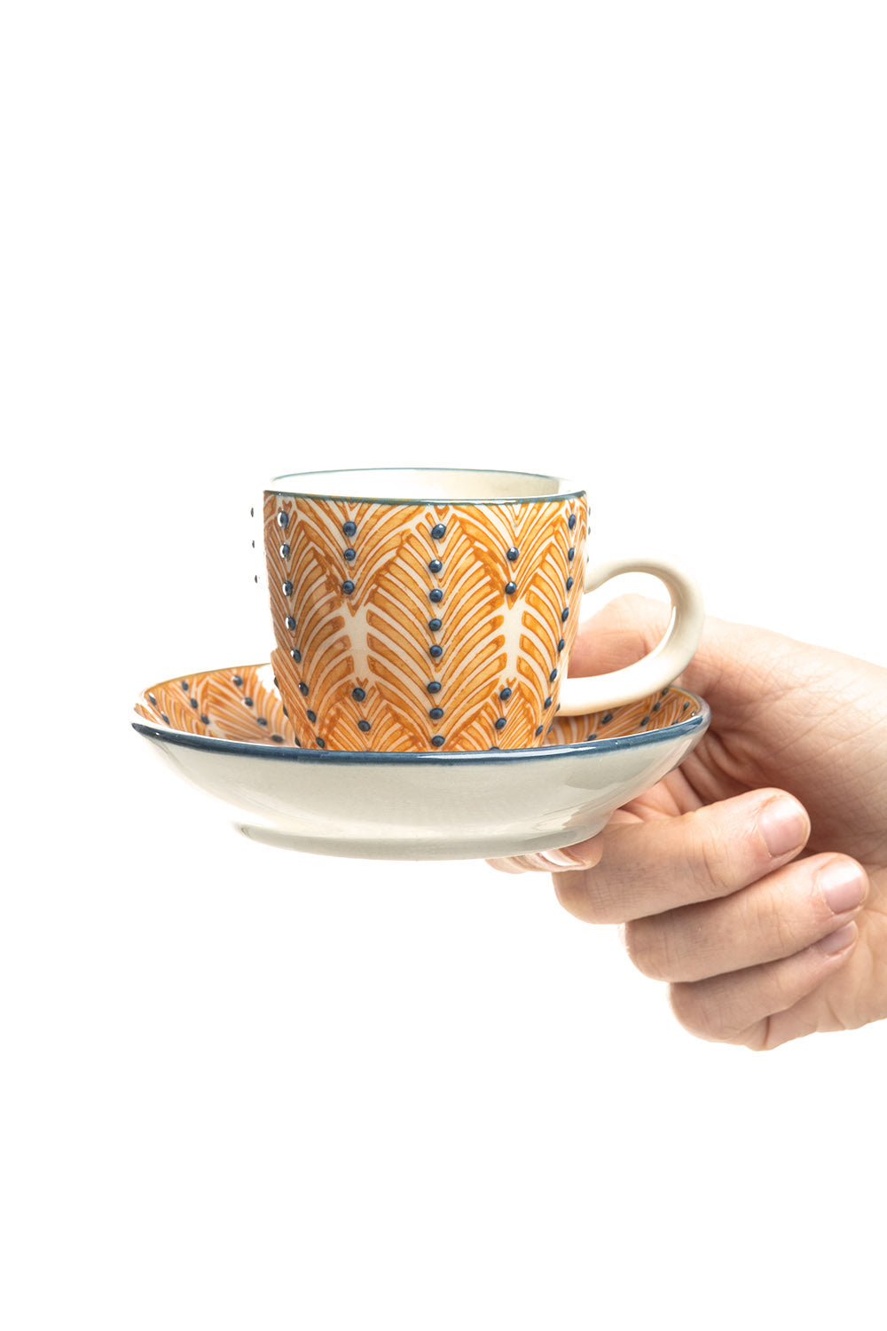 Espresso-Set MIIX'N'MATCH Orange – Steinzeug