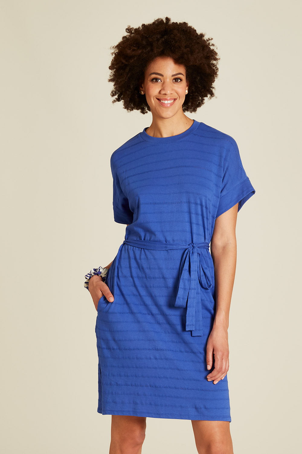 Kleid aus Ajour-Jersey