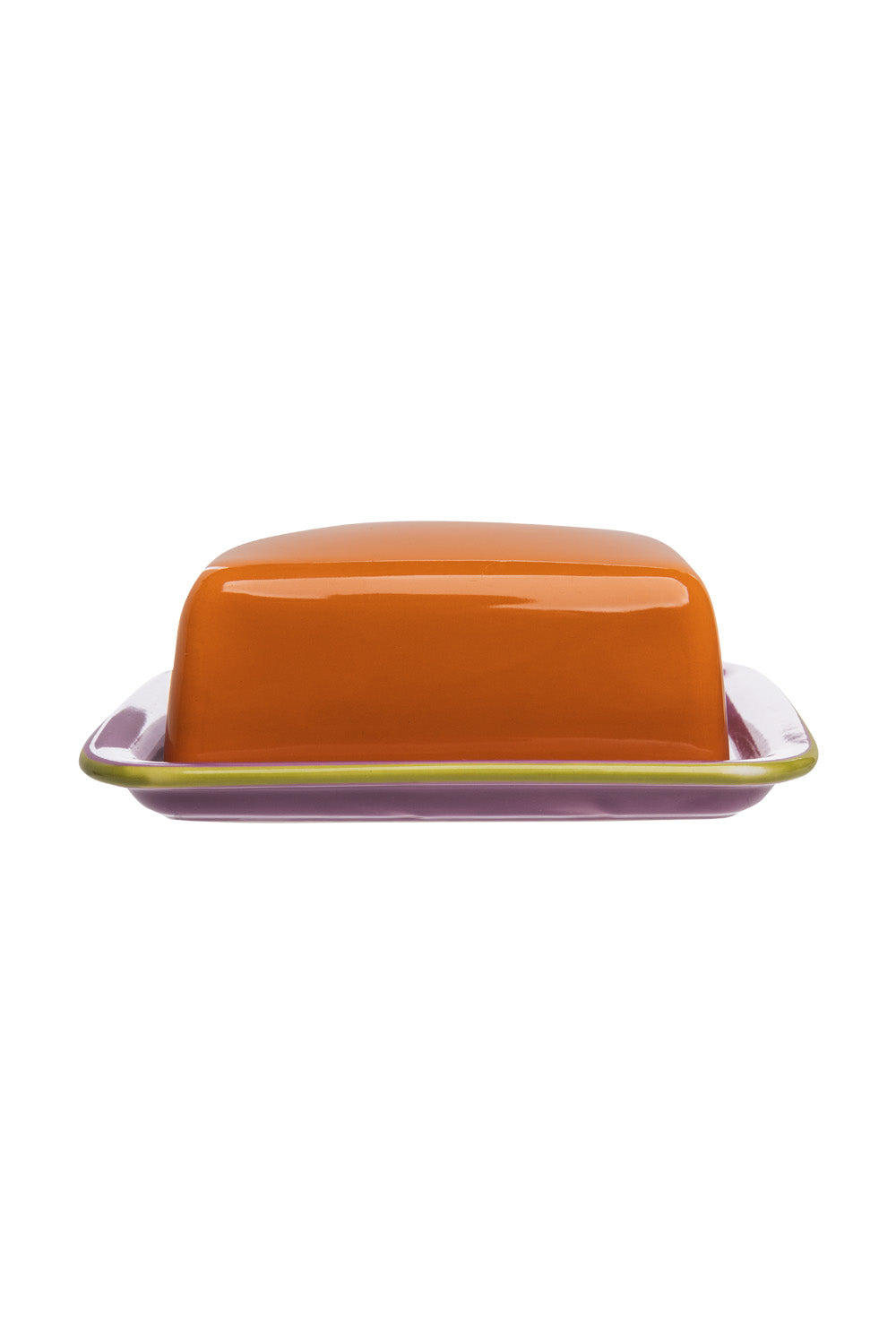 Butterdose COLOURI Orange aus Steinzeug