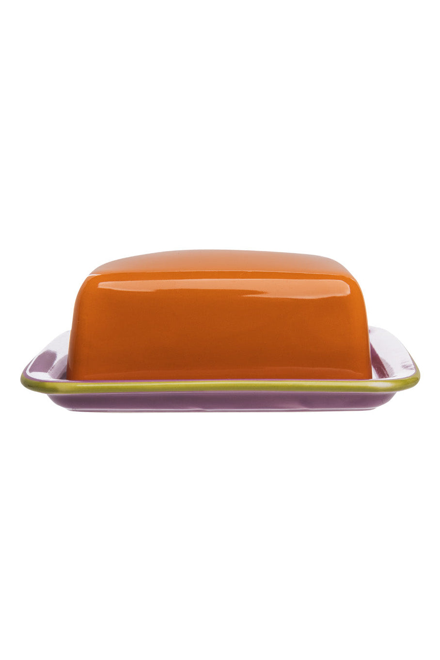 Butterdose COLOURI Orange aus Steinzeug