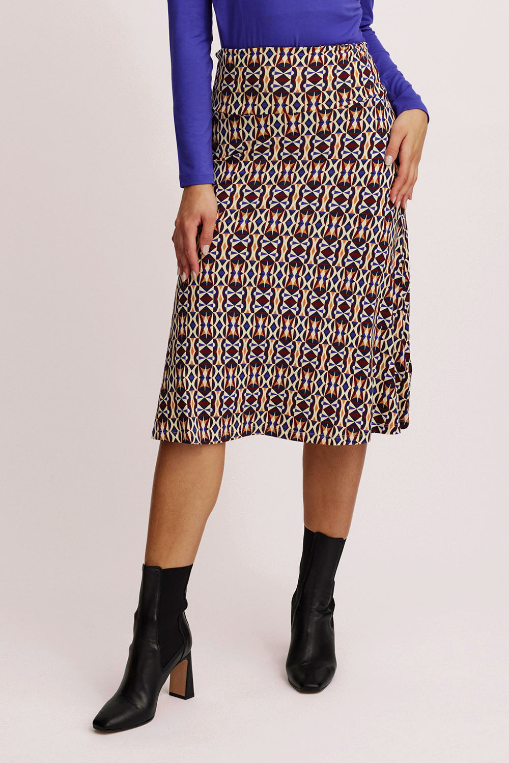 Midi skirt in EcoVero™ viscose