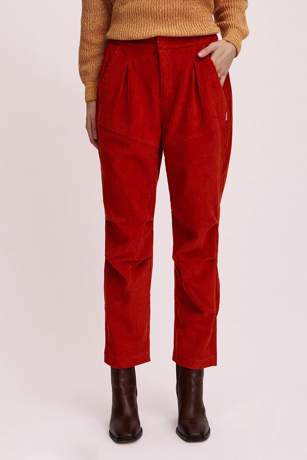 Corduroy pants made from organic cotton